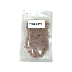 Shreyshti Ritual Bath Salt True Love, 50g stand able pouch, a combination of salts, fragrances and herbs for space clearing and cleansing, anoint candles and cleansing tools or crystals